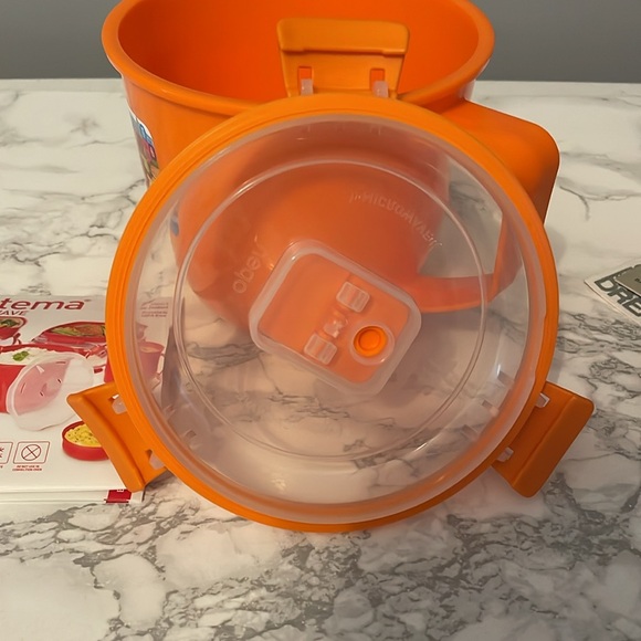 Sistema To Go Collection Soup Mug Large 30.4 oz  NWT Orange - Picture 5 of 6